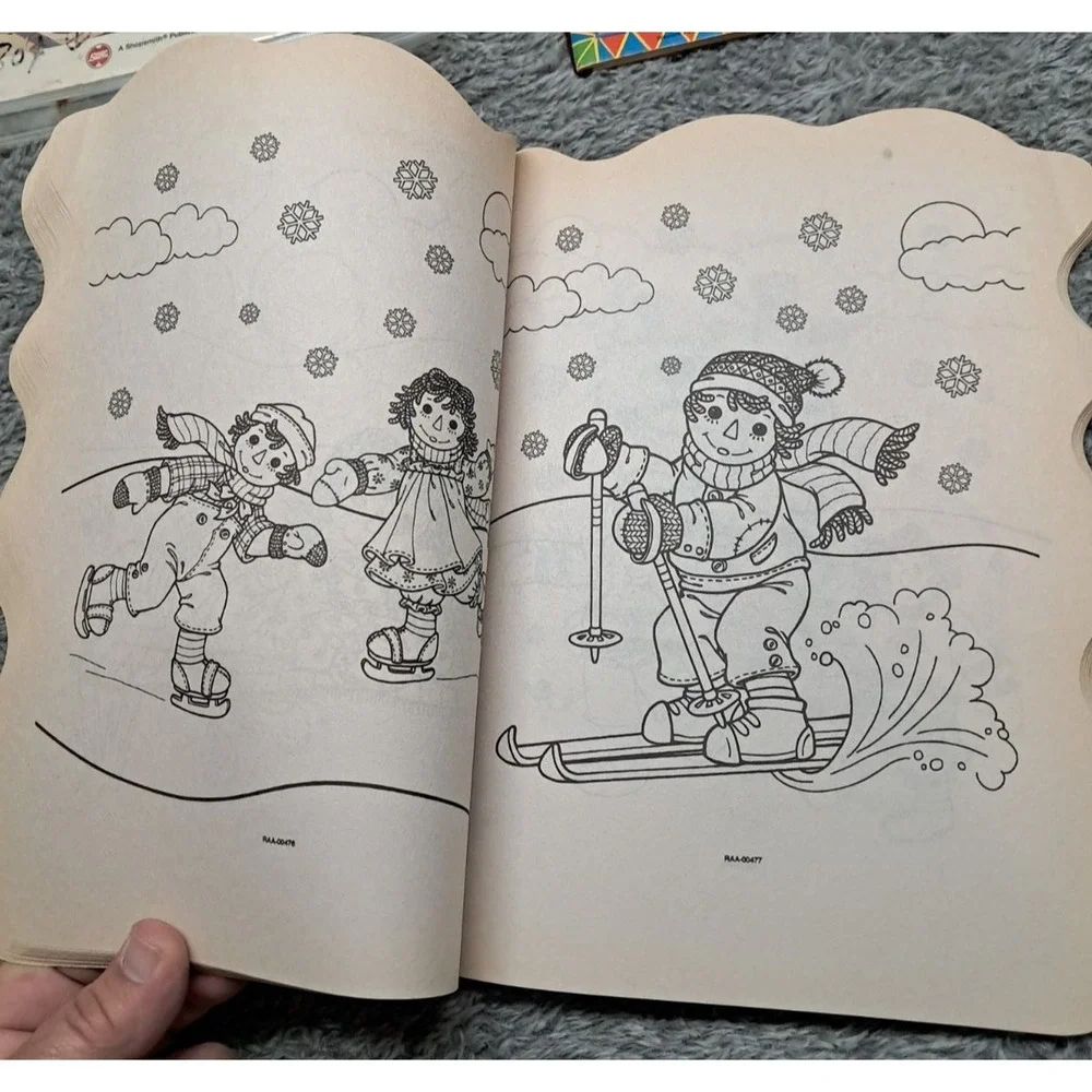 Vintage Whitman Raggedy Ann & Andy Circus Play Day Paper Dolls & Coloring Books - Picture 6 of 13